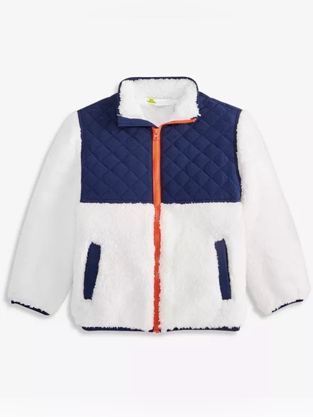 NWT Epic Threads Color Blocked Faux-Sherpa Jacket Size 5/6